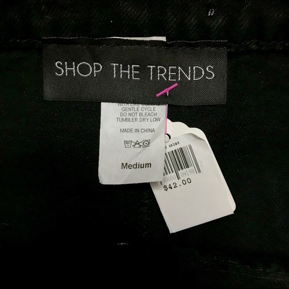 Black Denim Skirt - Picture 3 of 3